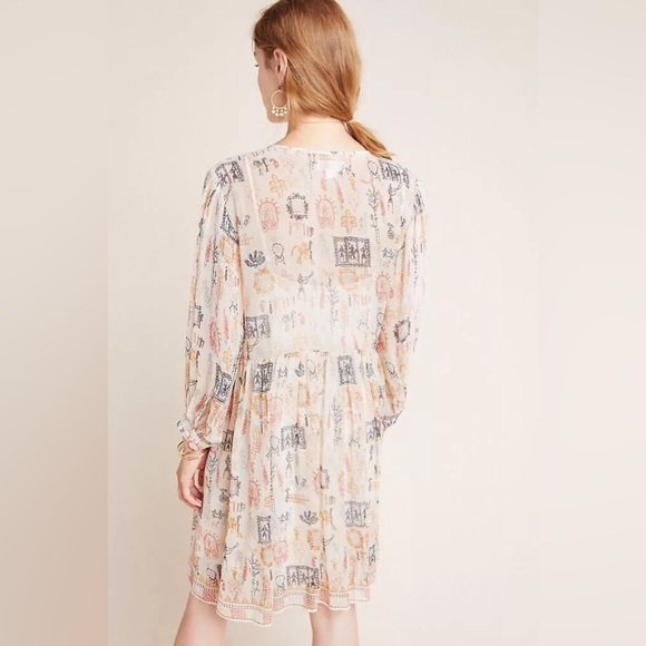 NWT VELVET GRAHAM SPENCER | Tawni Embroidered Tunic MIDI dress | xs - Picture 4 of 13